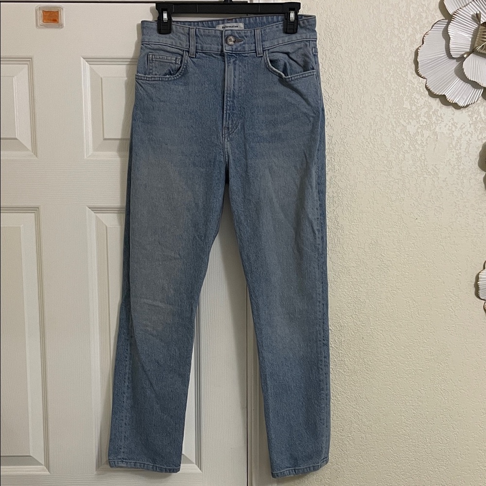 Reformation Emilia crop Light Blue Jeans